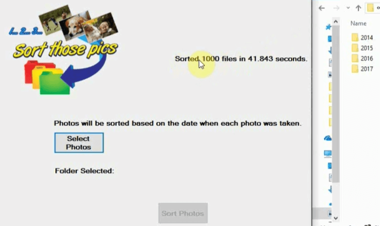 Windows 10 Sort Those Pics full